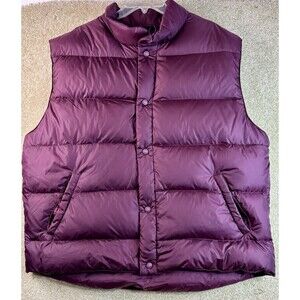 Cabela's Premier Northern Goose Down Snap 2 Pocket Vest Men’s Size XLarge Maroon